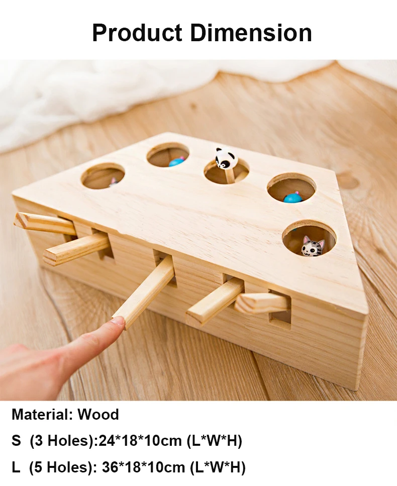 Cat деревянный игровой автомат &quotУдарь крота неисправном моль игрушки для детей |