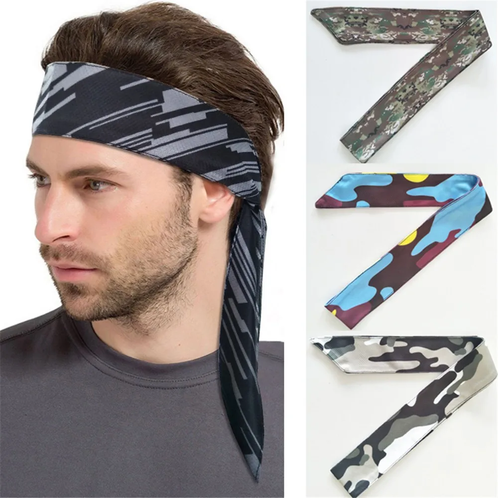 Мужская камуфляжная повязка на голову эластичный обруч для головы спортивный