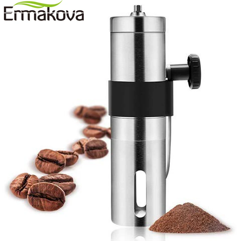 ERMAKOVA 30 г 40 г мини ручная кофемолка нержавеющая сталь кофе в зернах рукоятка портативная кофемолка кухонный инструмент