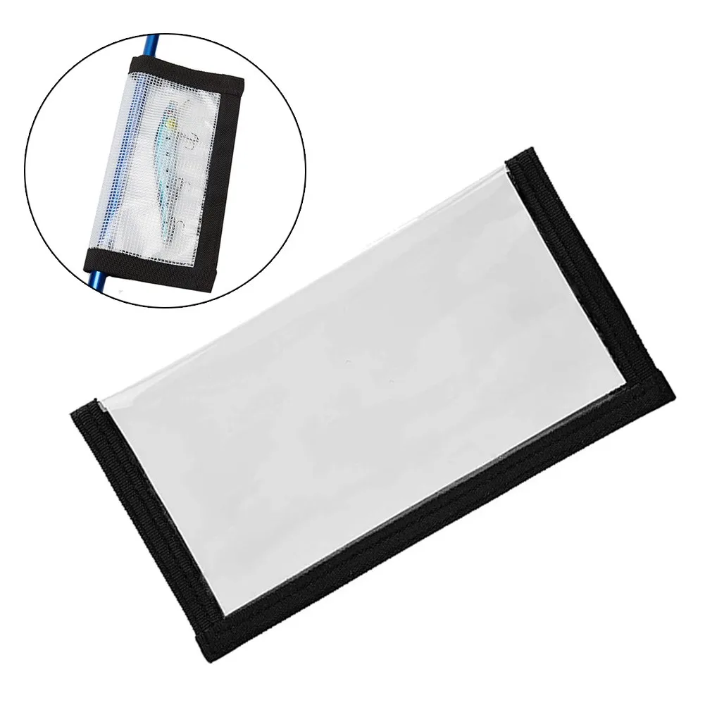 

Lure Wraps Durable Clear View Lure Cover Safe PVC Hooks Loop System Lure Protective Covers For Fishing Lure Folding 20x11cm