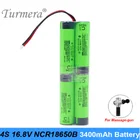4S 3400mAh перезаряжаемый литиевый аккумулятор 16. Аккумуляторная батарея NCR18650B, 14,4 мАч, 20 А, 8 в, 3400 в