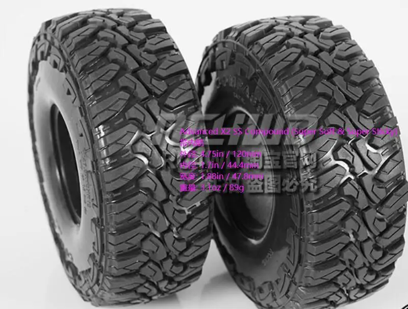 AA0015-Z-P0047 120 мм шины 2 шт 1," подходит для Tamiya CC01 RC88WD TF2 D110 SCX10 II ROCK CRALWER 1/10 RC D90 AX90046 AX90047 Cruiser/FJ40 Hulix hpi - Цвет: AA0015-Z-P0047