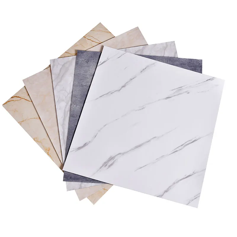

Home Decor Vinyl Wall Stickers Marble Self Adhesive Floor Tile Matte and Glossy Bedroom Living Room Renovation Non-slip Covering