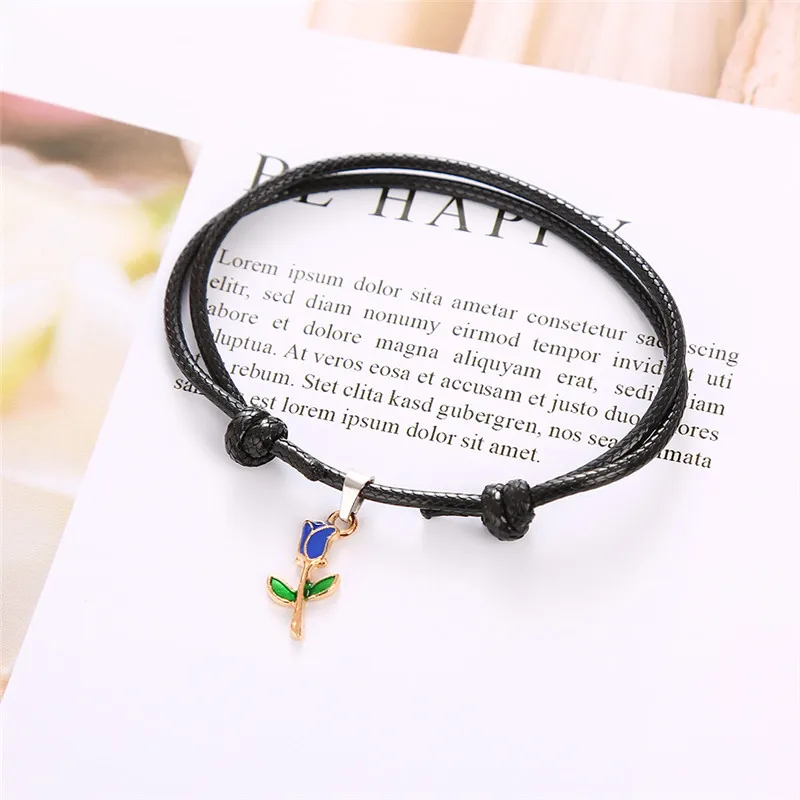 HTZZY новые модные браслеты для женщин красочные розовые простые винтажные