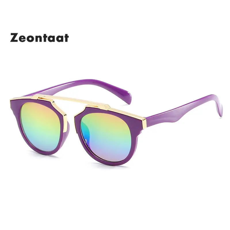 

Fashion Cat Eye Girls Kids Sunglasses Small Size Frame Eyewear Pink Purple Blue Green Lens Sun Glasses for Children UV400