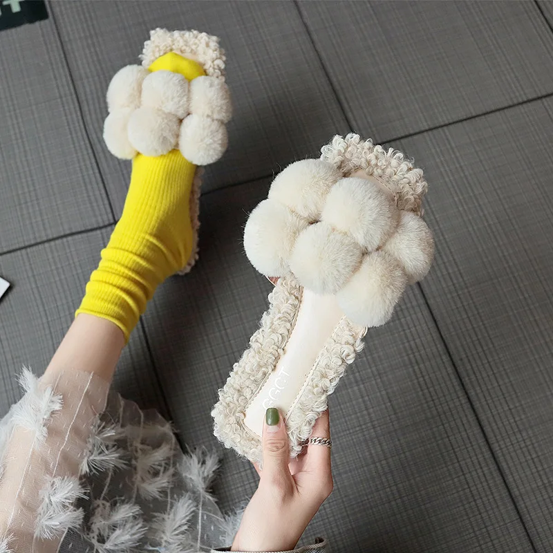 Флисовые Тапочки для женщин коллекция 2019 года сезон осень-зима новая Корейская