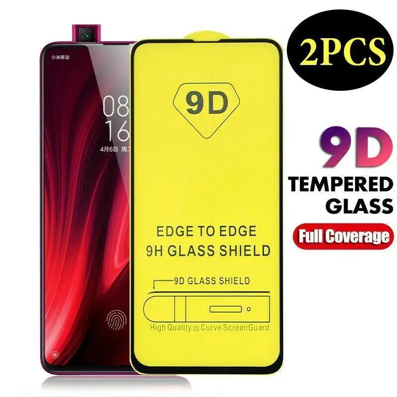 2 шт./партия 9D Защитное стекло для экрана Red mi Note 8 7 Pro Red mi 8 7 K20 Pro Полное покрытие из закаленного стекла для Xiaomi mi 9 SE 6X 5X