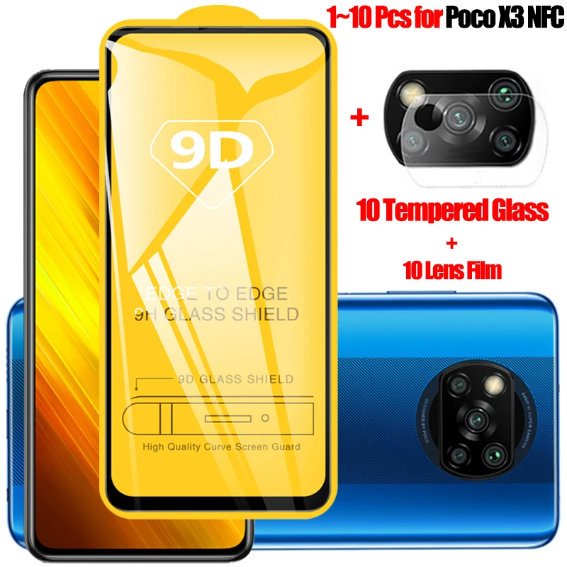1~10 шт стекло poco x3 Pro защитное на nfc glass Poko X3Pro pocophone F3 Poco M3 5G очки ксиоми поко ф3 м3 про