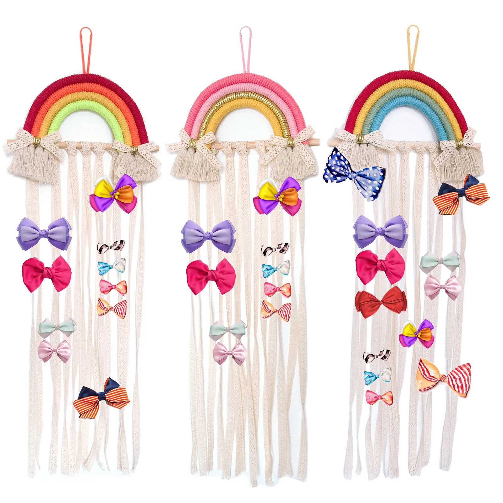 

Rainbow Kids Hairpin Rainbow Hair Belt Accessories Storage Belt Wall Decoration Children's Room Decoration Pendant Pretty Well