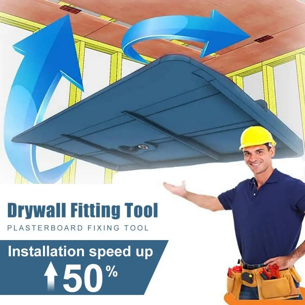 

Drywall Fitting Tool Ceiling Positioning Plate Installing Board Drywall Fitting, Simple structure but powerful function