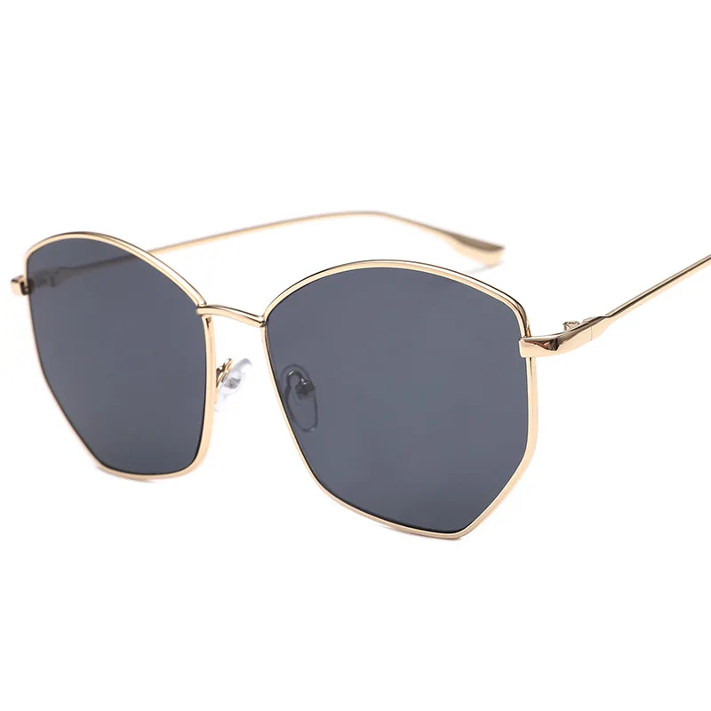 Многоугольные солнцезащитные очки унисекс модные брендовые винтажные Ретро