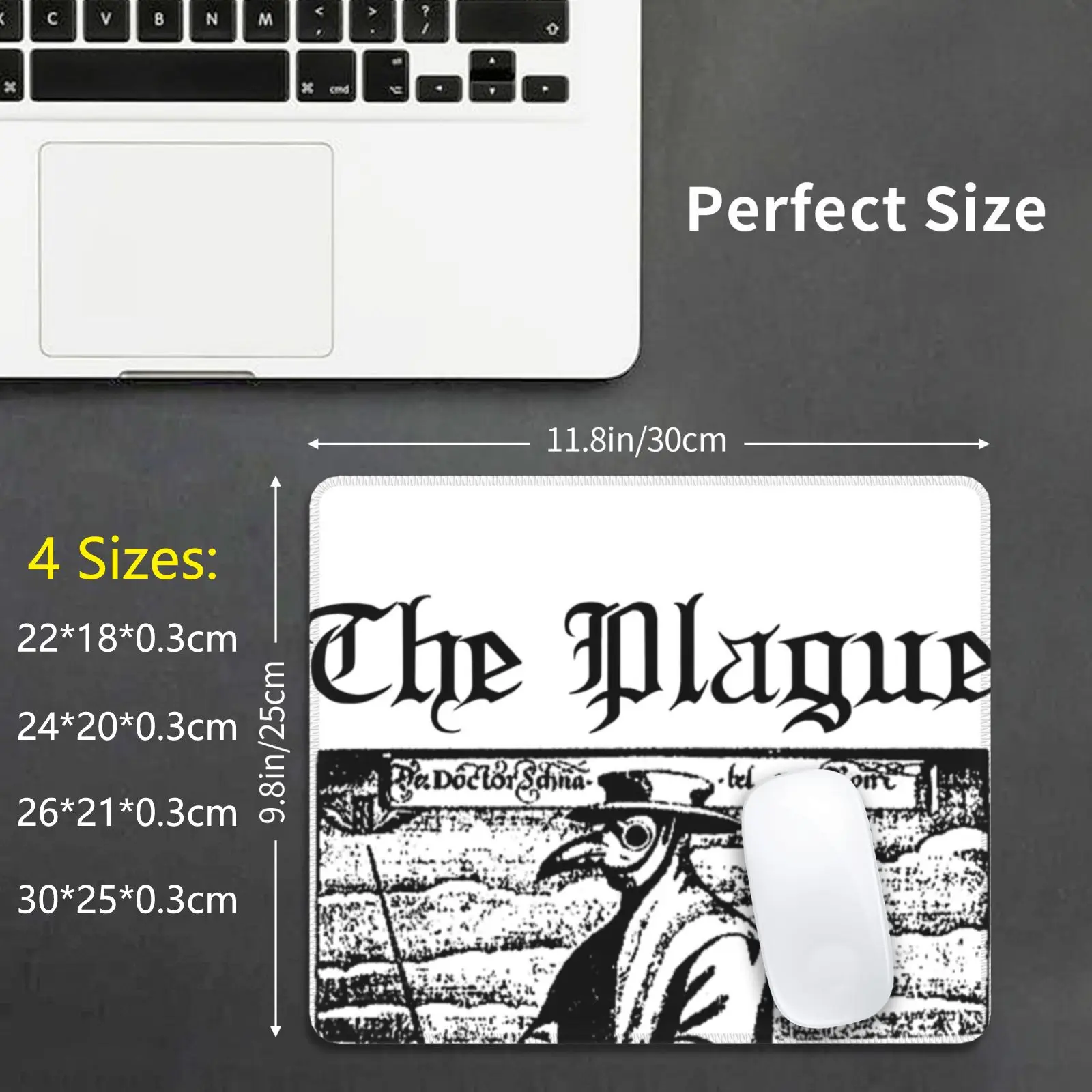 

Коврик для мыши с принтом чумы «сделай сам»