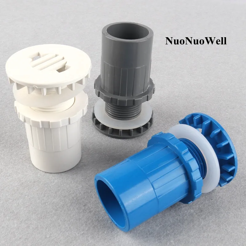

1pc 50mm PVC Pipe Connectors HI-Quality Drainage Joints For Aquarium Fish Tank Aquatic Pet Adapter Water Tank Socket DIY Tools
