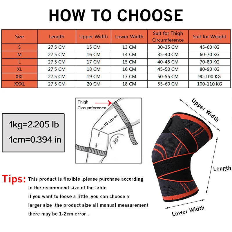 Наколенники компрессионные Эластичные подтяжки для артрита | Спорт и