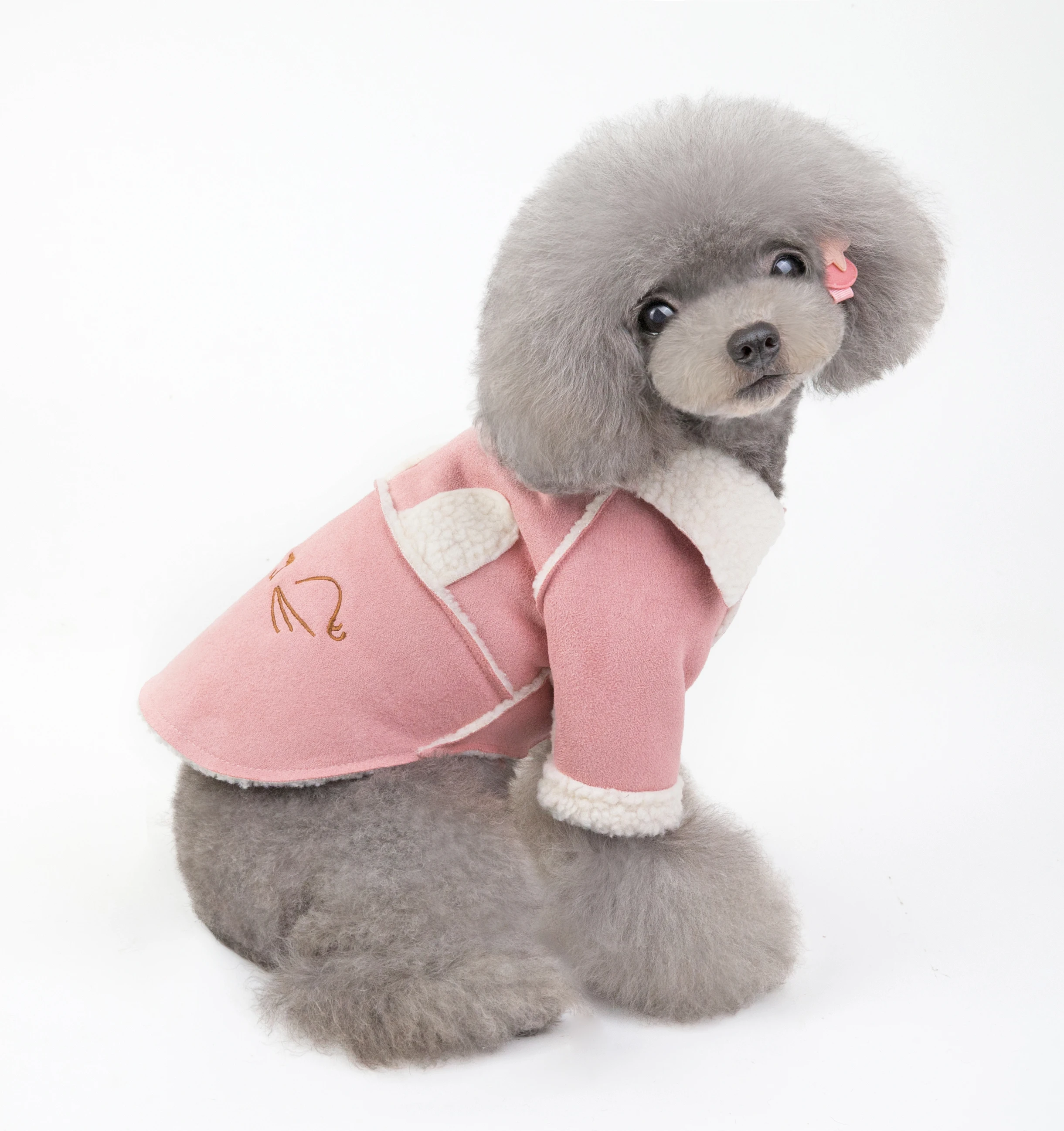 

Dog Cat Coat Hoodie Buckskin Pet Puppy Jacket Winter Warm Outfit Clothes Apparel 5 sizes 2 Colours