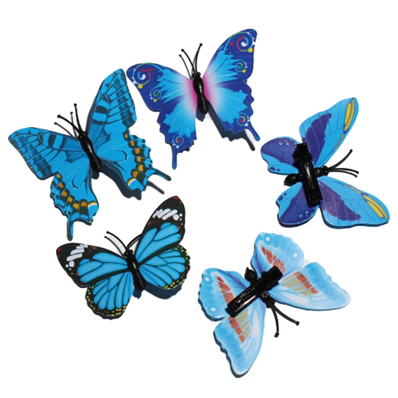 

4pcs Plastic Women Butterfly Hair Clips Party Bride Hairpins Barrettes Hair Accessories For Girls Send Randomly