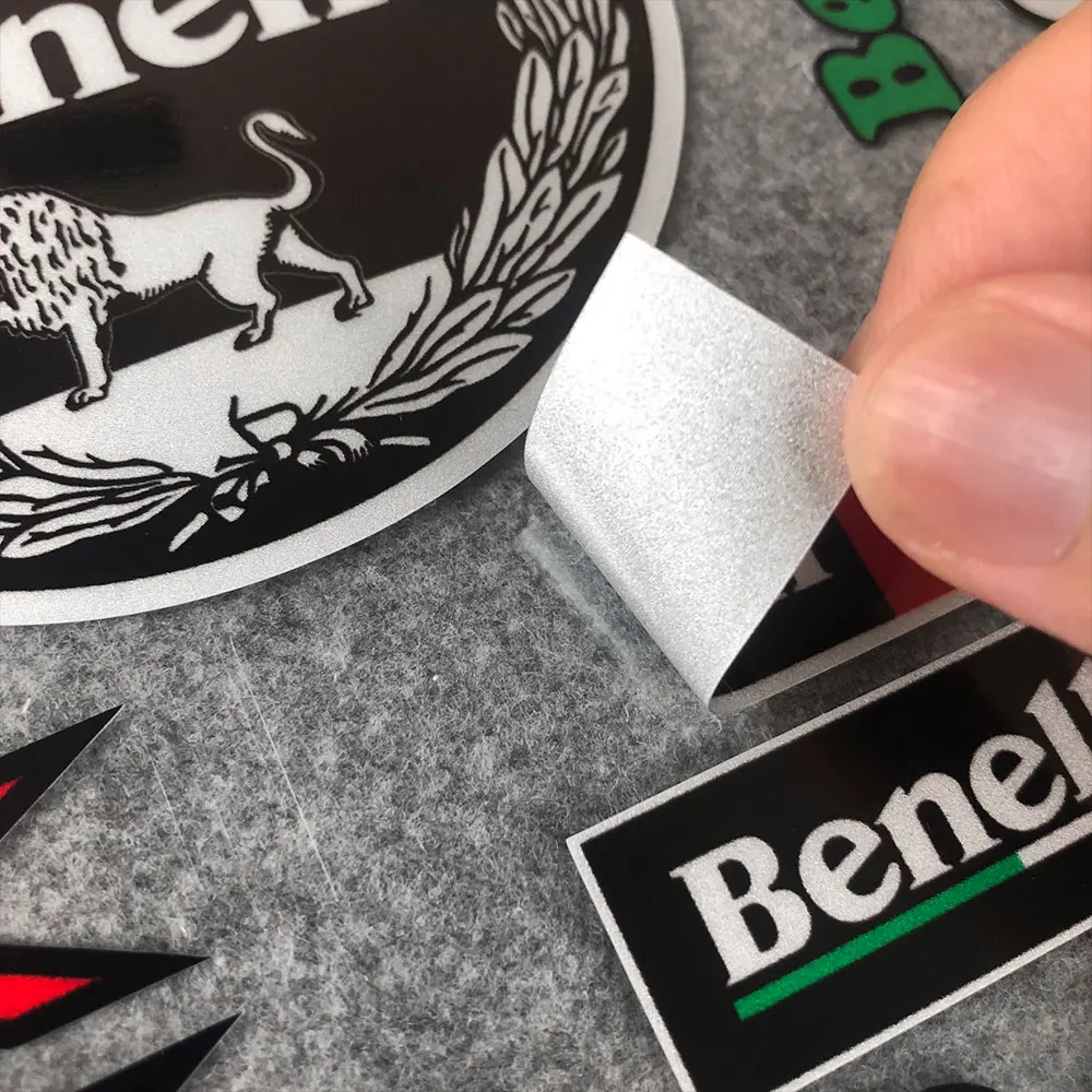 Светоотражающие наклейки на бак для мотоциклетного шлема водонепроницаемые Benelli