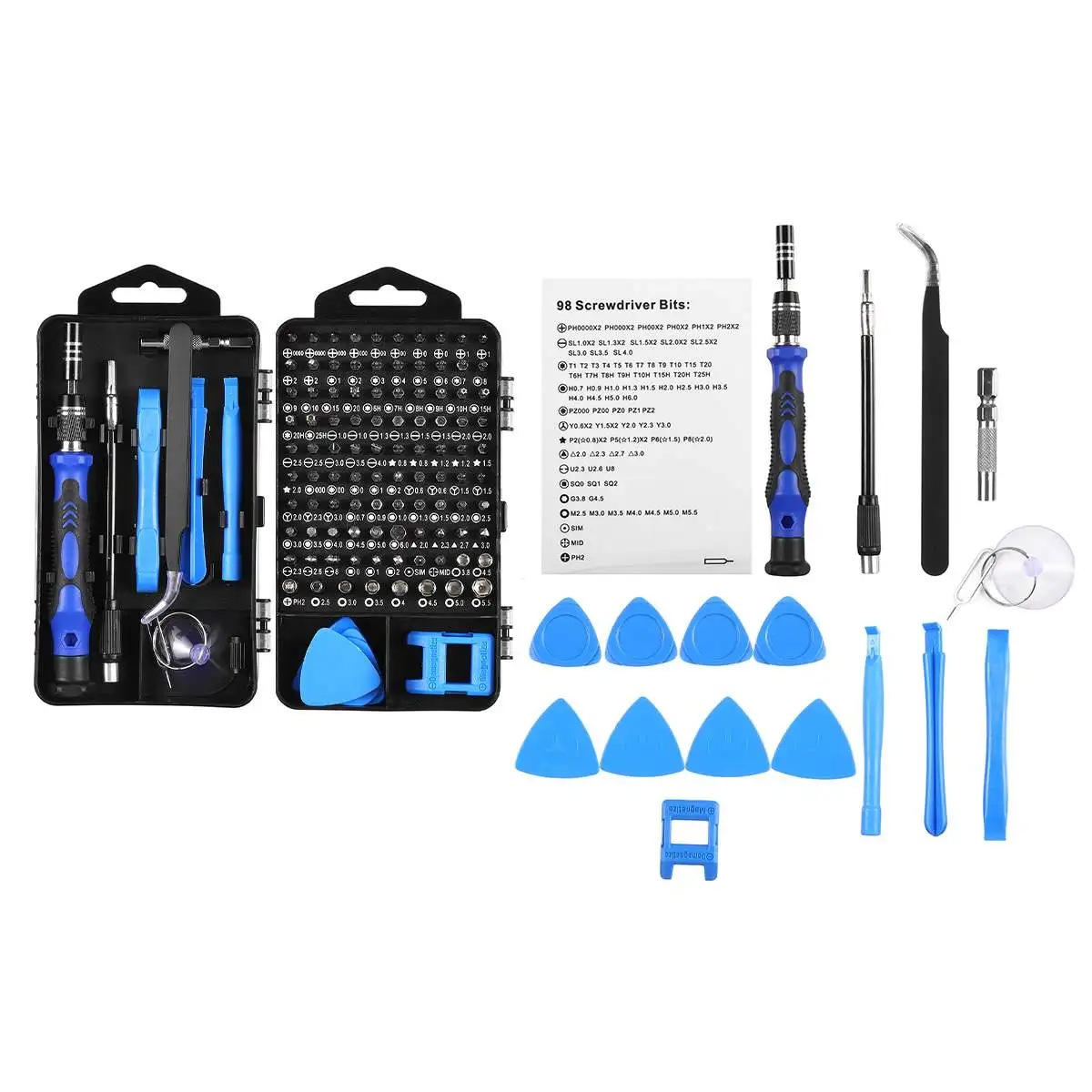 

117 In 1 Precision Screwdriver Set Screw Driver Bit Magnetic Torx Bits Screwdrivers Handle Phone Repair Hand Tools Kit