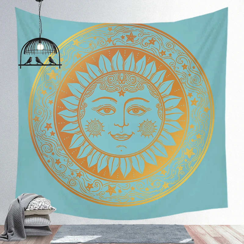tapestry 22 Солнечный колдовство гобелен настенный ткань настенное одеяло фермерский дом домашний декор богемное украшение гардины для окон - Цвет: tapestry 22