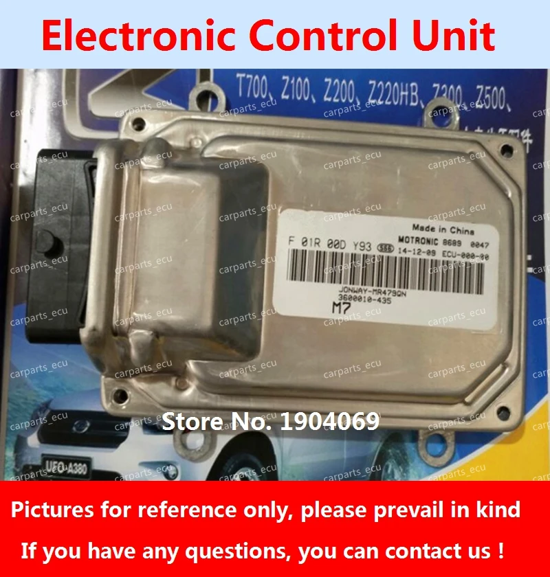 

Electronic Control Unit F01R00DH85 F01RB0DH85 3600010-422 M7 ECU F01R00DY93 F01RB0DY93 3600010-435 MR479QN For Jonway UFO Car