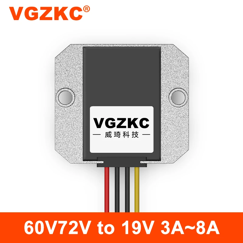 

VGZKC 36V48V60V72V to 19V DC power supply voltage regulator module 30-85V down 19V electric vehicle waterproof converter