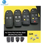 OkeyTech для Volvo S60 XC90 V50 S40 V70 S60 S70 S80 XC70, модифицированный складной чехол для автомобильного ключа, чехол для NE66 Blade с выключателем