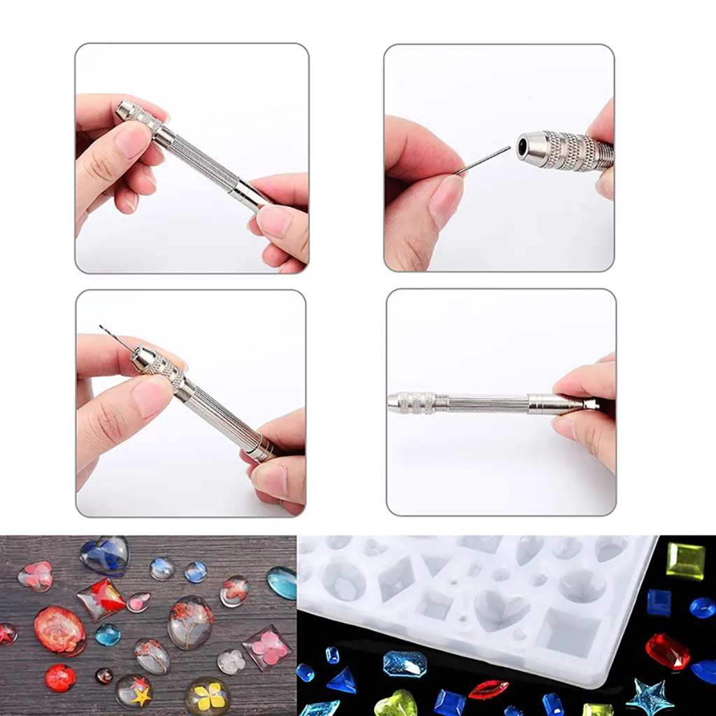 Diy Кристалл эпоксидный клей комплект браслет кулон ювелирные изделия