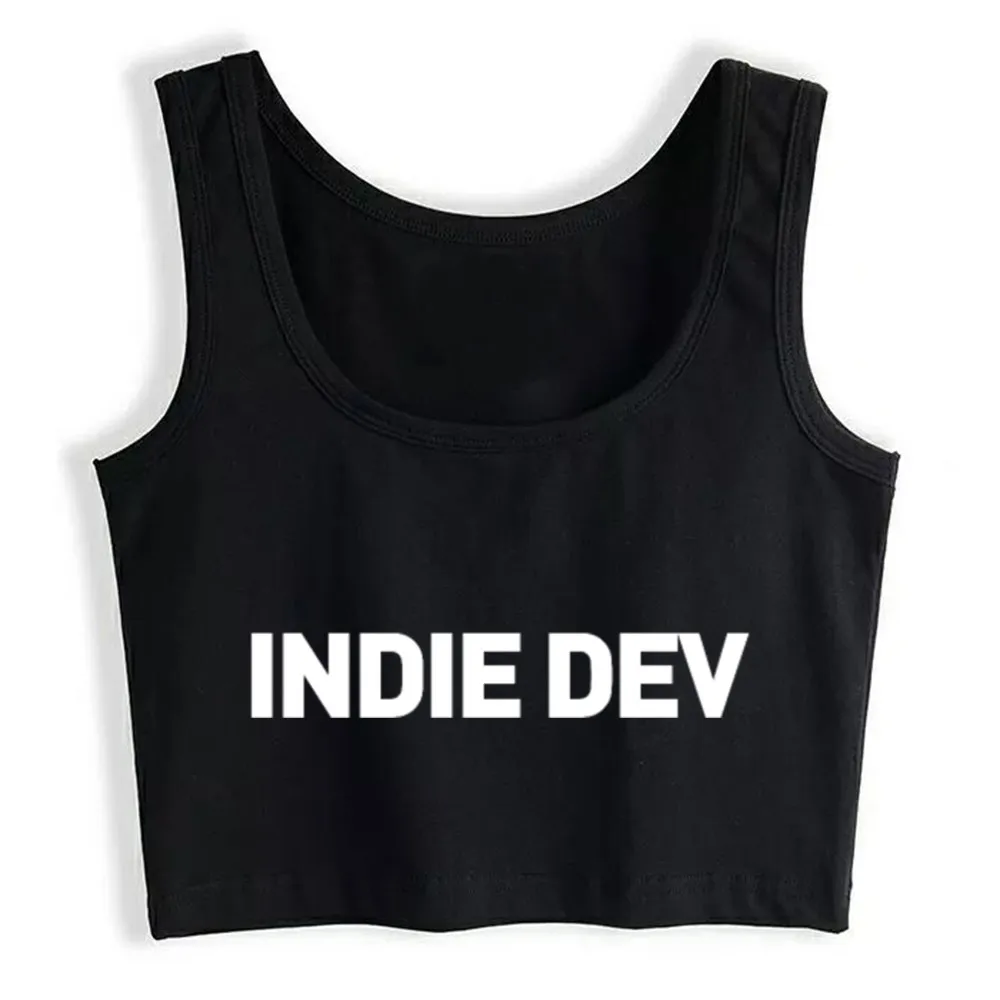 

Crop Top Women Indie Dev Indie Video Game Developer Harajuku Tank Top Women Casual Women Clothes