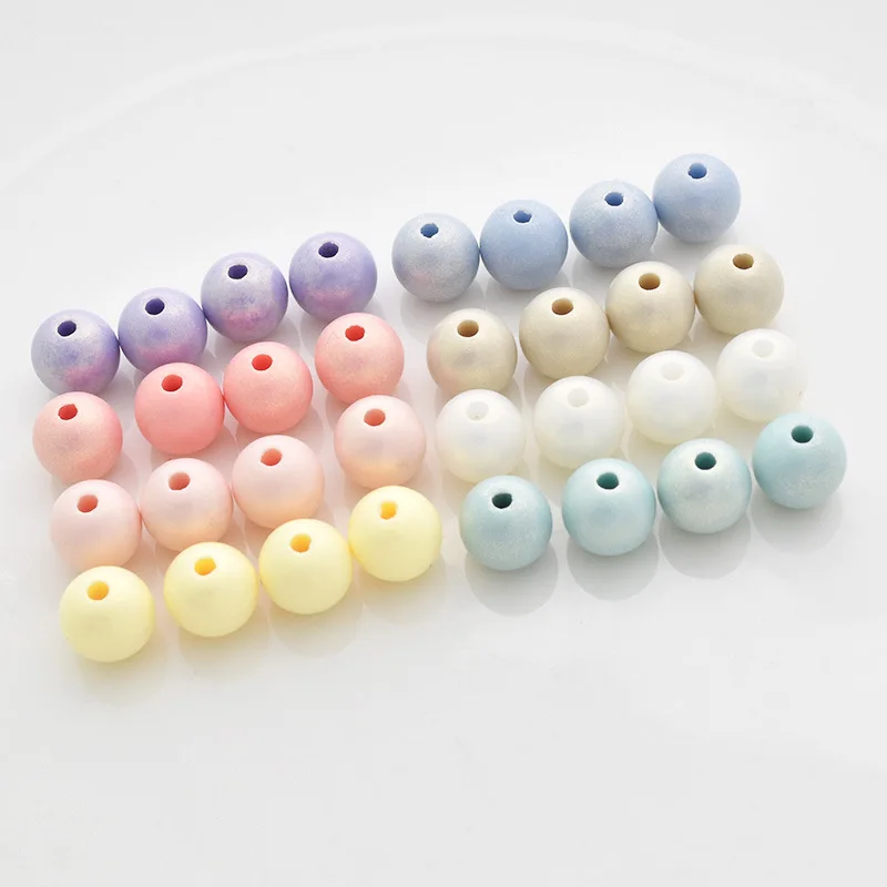 

80 шт./лот детское ожерелье ручной работы из круглых бусин