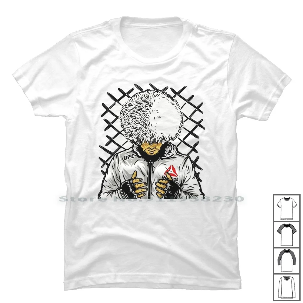 Khabib Nurmagomedov Мужская Удобная футболка 100% хлопок популярный боевой стол S порт Tab Hot Om