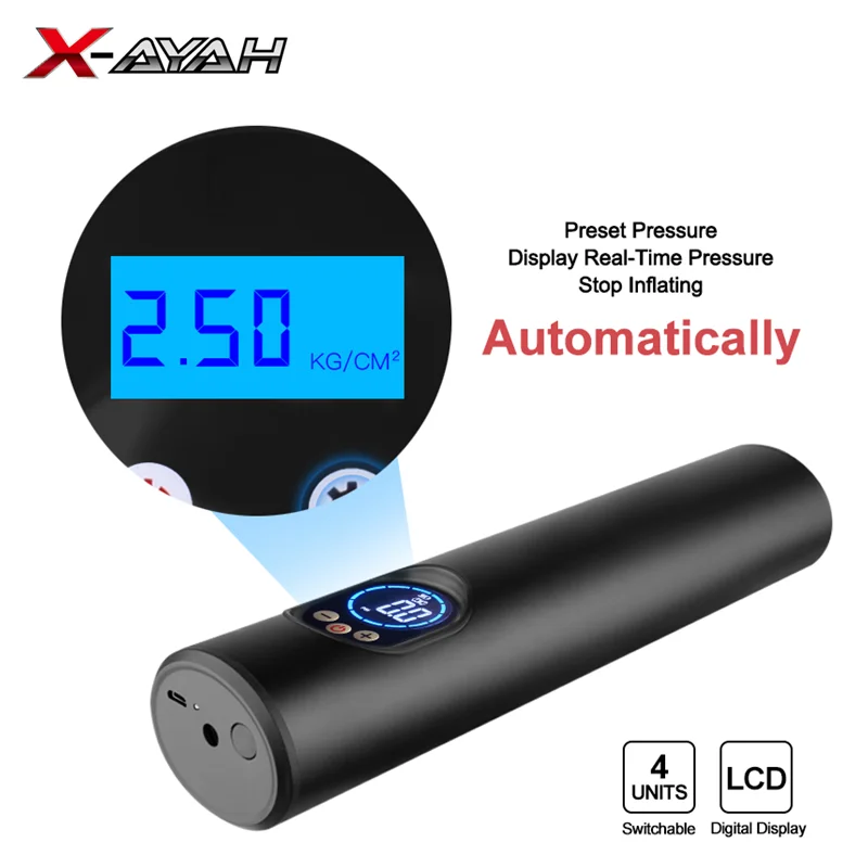 12V 150PSI Портативный автомобильный воздушный компрессор проводной насос ЖК