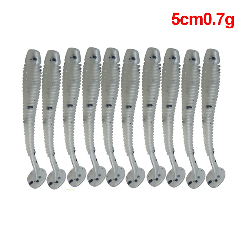 5 см 0 7 г рыболовные приманки водоемов один хвост бас прогулочная сома личинки