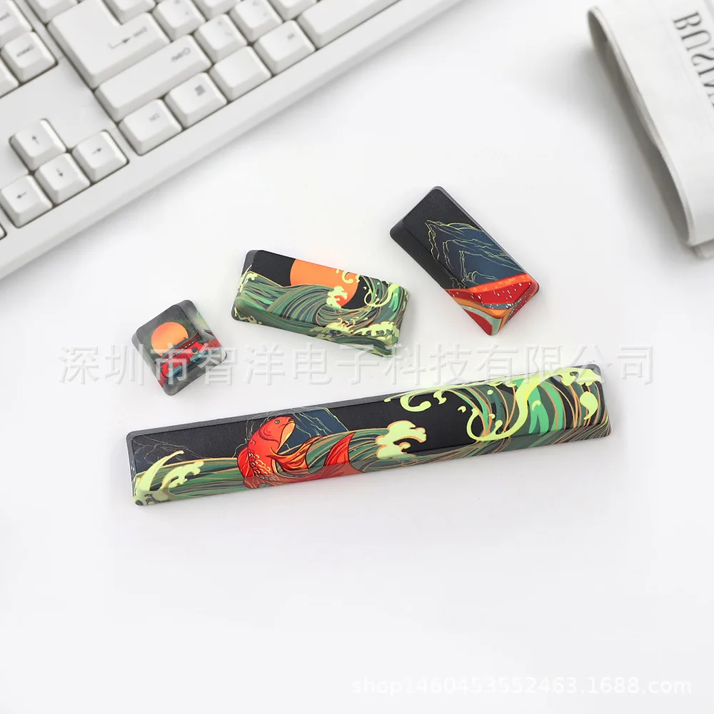 

Koi key cap PBT mechanical key cap five side thermal sublimation key cap space 625u ESC 2U enter