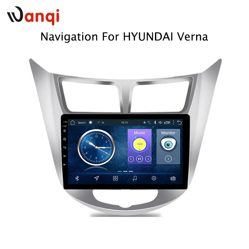 Горячая Распродажа 9 дюймов Android 8 1 автомобильный Dvd Gps плеер для Hyundai accent/Verna 2012 2017