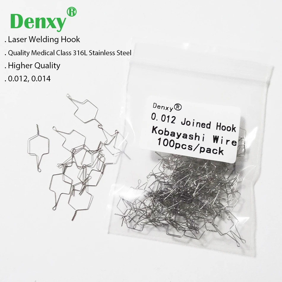 

High Quality Laser Welding Orthodontic Wire 100pc/bag Dental Orthodontic Metal Ligatures Stainless Steel Kobayashi Ties Short