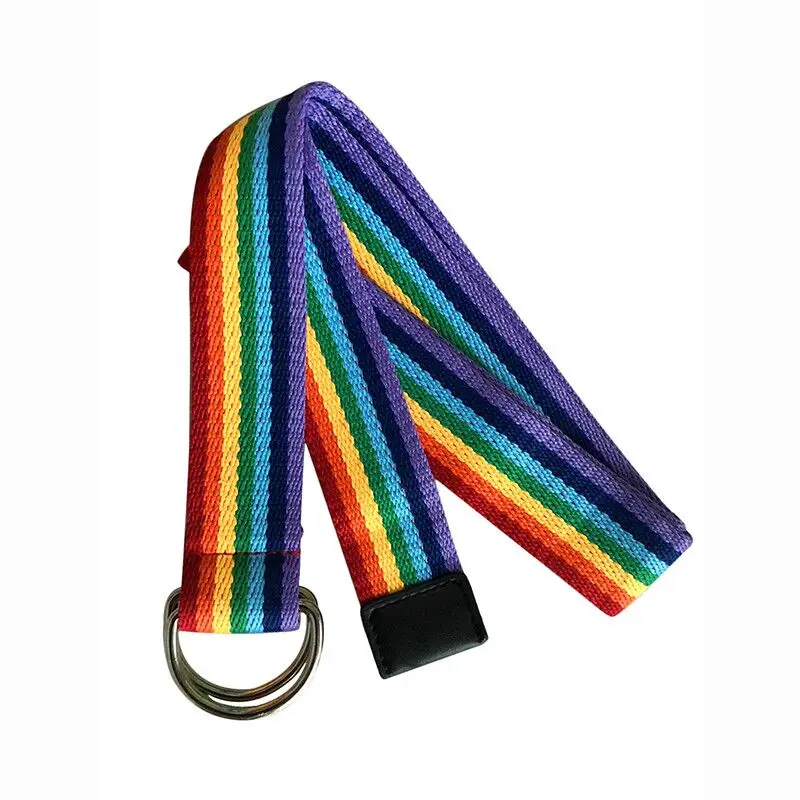 Модная мужская Радужная Обычная лямка мужской поясной ремень повседневный