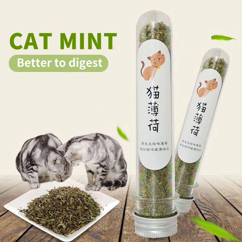 

Natural Catnip Pet Toys For Cats Mint Leaf Cat Catnip Treat Balls Edible Treating Cleaning Teeth Rotating Puzzle Pet Cats Ball