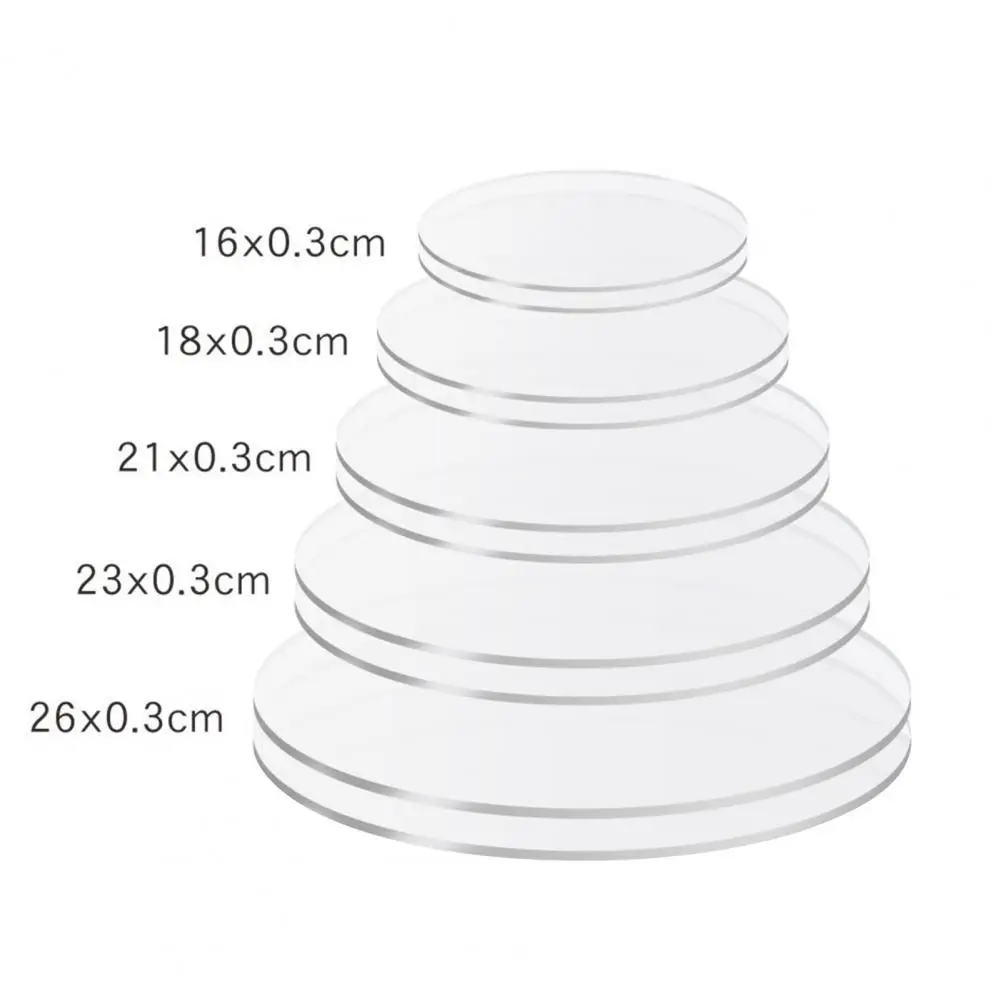 Диск для торта повторно используемый акриловые торты на день рождения доски