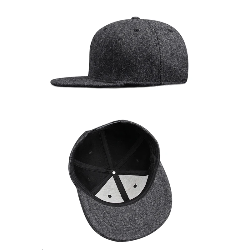 Кепка бейсболка в стиле хип хоп для мужчин и женщин шерстяная с закрытым верхом