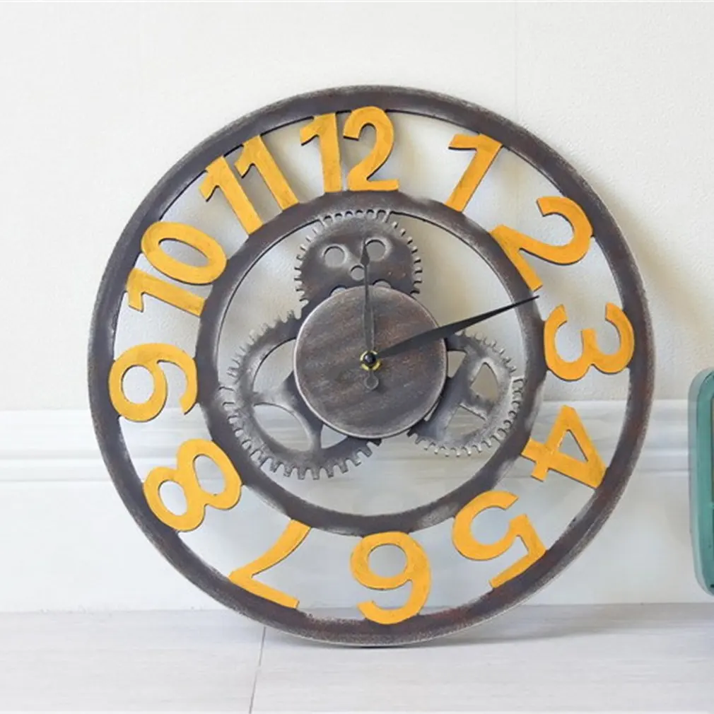 Настенные часы OUTAD в винтажном стиле настенные для гостиной спальни Настенный
