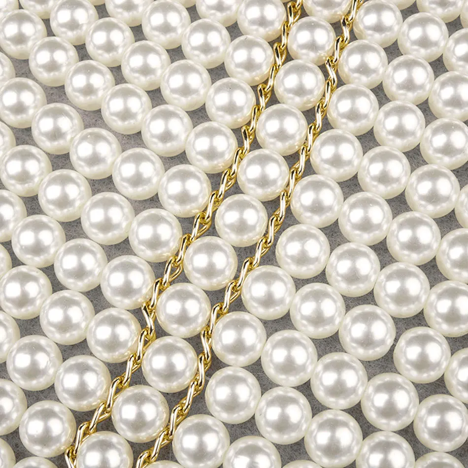 

Fashion New O-neck Shawl Sleeve Pearl Shawl Handmade Shawl Top Celebrity Party Club Elegant Shawl