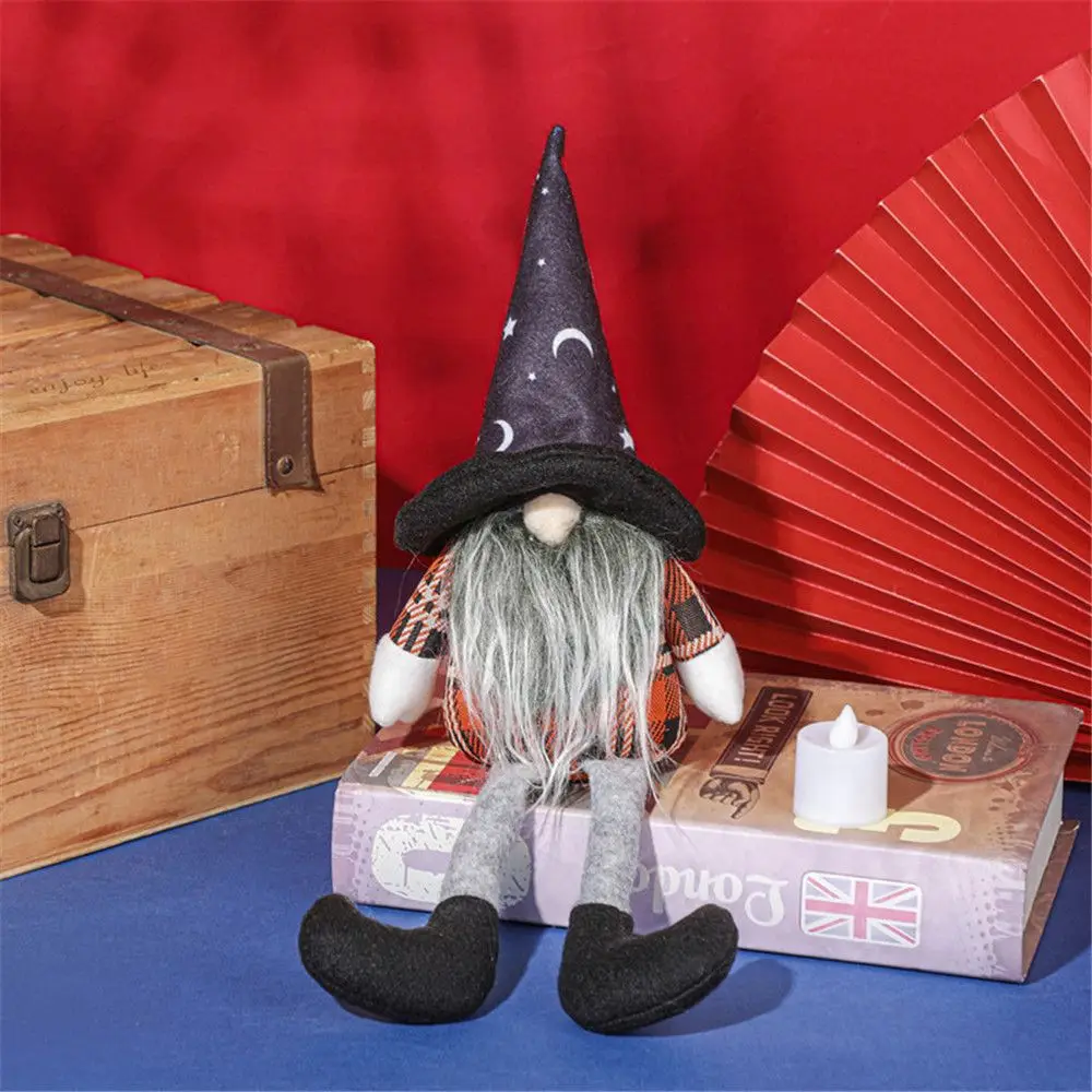 

Хэллоуин ведьма шляпа с длинными ногами карликовый призрак Фестиваль без лица кукла старика домашний декор для вечеринки