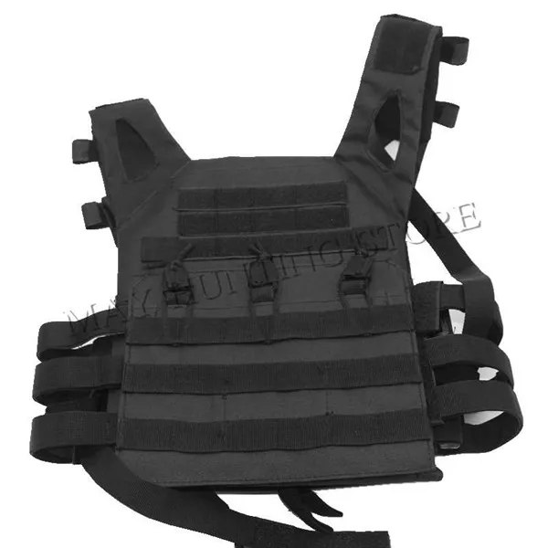 Тактический Molle JPC жилет камуфляж пластина Перевозчик патронов нагрудная установка жилет Охота страйкбол открытый боевой Пейнтбол CS бронежилет - Цвет: Black