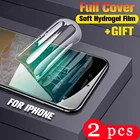 2 шт Мягкий Полный Чехол для iphone 11 pro x xs max xr Гидрогелевая пленка 6 6s 7 8 plus не стеклянная Защитная пленка для экрана телефона