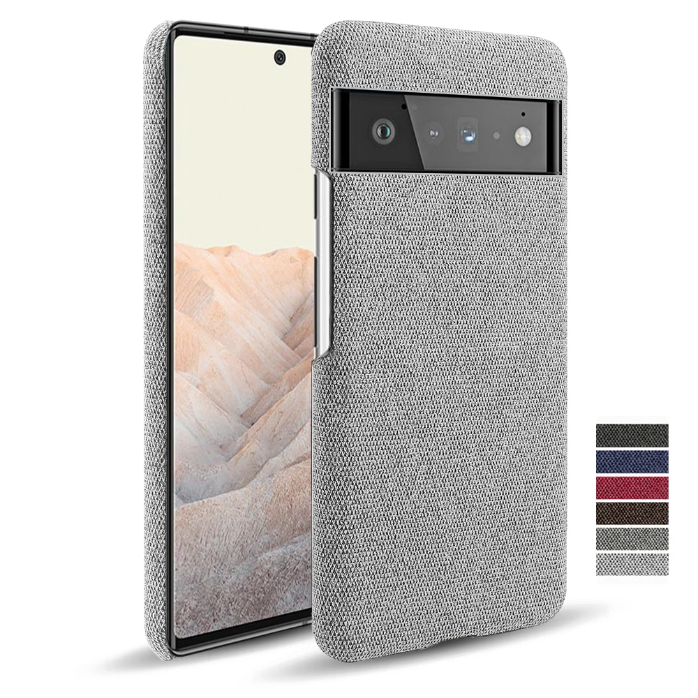 

For Google Pixel 6 Pro 6pro 4A 5G 5A Funda Luxury Cloth Texture Fitted Phone Case For Google Pixel 4 3A 3 2 XL Pixel6 Capa Cover