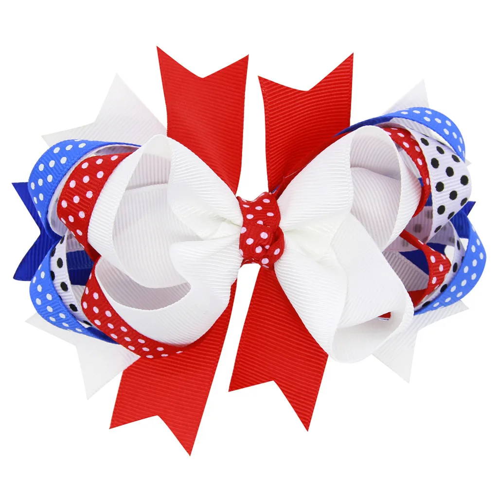 

Newest Baby Bow Headband Toddler Baby Kids Giris Boys 4th Of July Hairband Flag Day Accessories Princess Girl Accessories