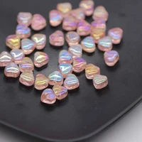 hot butterfly glass beads handmade material heart gradient loose pendant jewelry accessories diy glass beads 611mm