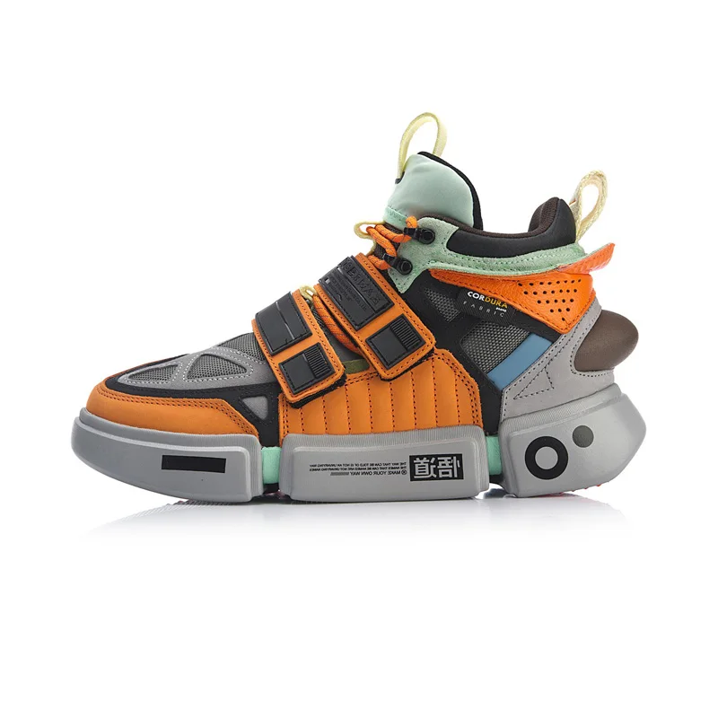 AGWP027-1H Li-Ning FW мужские ESSENCE ACE+ Wade Culture обувь Прочная натуральная кожа подкладка Спортивная обувь Кроссовки AGWP027 XYL243 - Цвет: AGWP027-1H