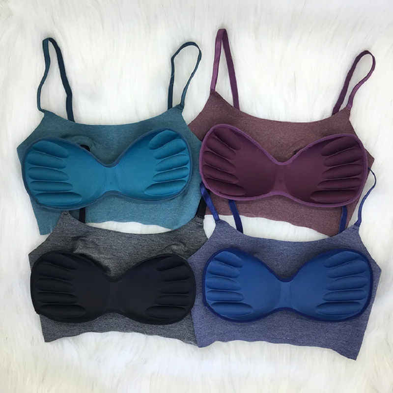Модное женское нижнее белье без косточек бесшовные ударопрочные пуш ап
