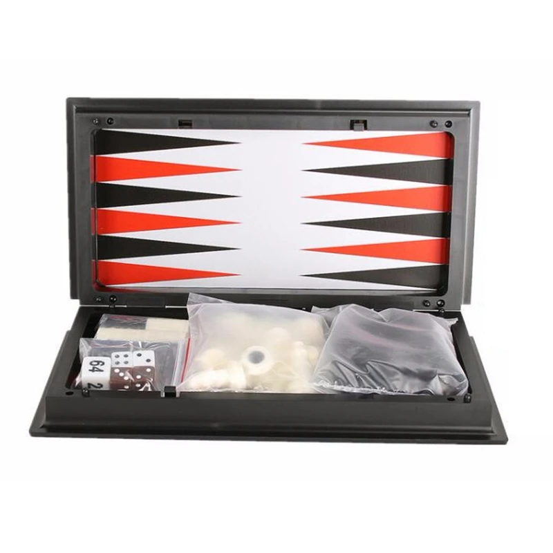 3 в 1 шахматы и шашки нарды набор для путешествий пластиковые игра netic штук